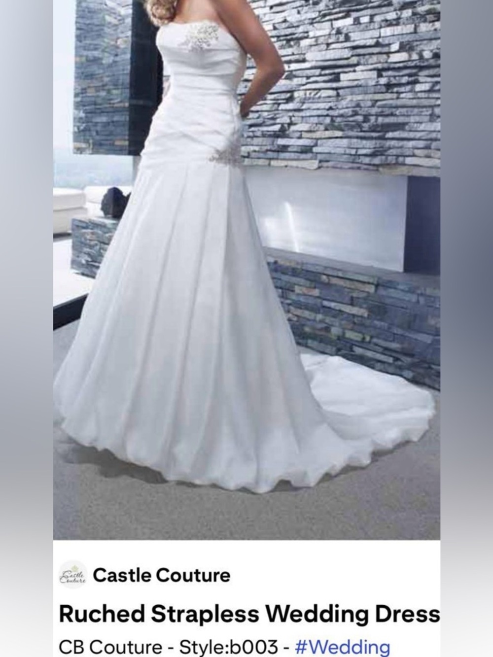Amare Couture by Casablanca ~ Elegant Fit n Flare Wedding Gown size 10.
